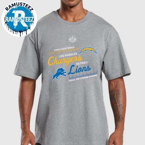2025 Pro Football Hall Of Fame Detroit Lions Vs Los Angeles Chargers Matchup In Canton OH On July 31 2025 Vintage T-Shirt