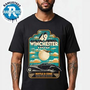 49 Winchester And Kyle Ray Bottle And Cock Music Poster In Dewey Beach Delaware On July 22 2025 Unisex T-Shirt