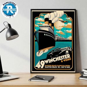 49 Winchester And Wesko Show Poster In Hampton Beach NH At Hampton Beach Casino Ballroom On July 25th 2025 Poster Canvas