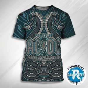 ACDC Gothenburg SE Music Poster At Ullevi Stadium On July 28th And August 1st Power Up Tour 2025 All Over Print T-Shirt