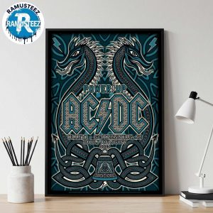 ACDC Gothenburg SE Music Poster At Ullevi Stadium On July 28th And August 1st Power Up Tour 2025 Wall Decor Poster Canvas