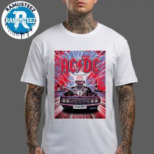ACDC Power Up Tour 2025 Poster Music In Tallinn Estonia At Tallinn Song Festival Grounds On July 24th 2025 Unisex T-Shirt