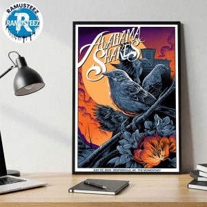 Alabama Shakes Music Poster At The Momentary In Bentonville AR On July 22th 2025 Art By Maxx242 Home Decor Poster Canvas