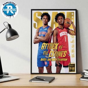 Amen Thompson And Ausar Thompson Attack Of The Clones Magazine Cover SLAM 257 The Metal Gold Editions Poster Canvas