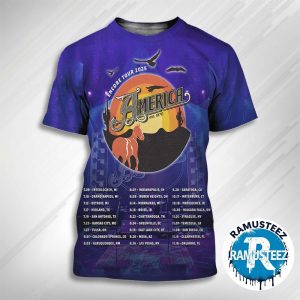 America Band Encore Tour 2025 Dates List Kick Off At Interlochen MI On July 9th All Over Print T-Shirt