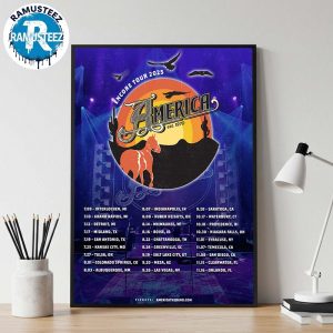 America Band Encore Tour 2025 Dates List Kick Off At Interlochen MI On July 9th Home Decor Poster Canvas