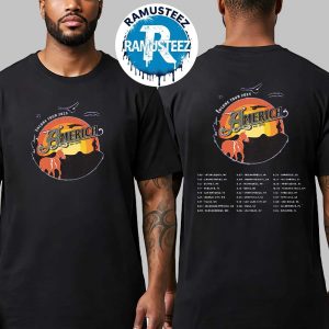 America Band Encore Tour 2025 Dates List Kick Off At Interlochen MI On July 9th Two Sided Unisex T-Shirt