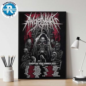 AngelMaker European Tour Summer 2025 Dates List Kick Off On August 2nd In Lobnitz DE Full Rewind Home Decor Poster Canvas