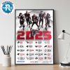 Baltimore Ravens 2025 Regular Season NFL Schedule Home Decor Poster Canvas