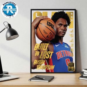 Ausar Thompson From Detroit Pistons Built To Last SLAM 257 The Metal Gold Editions Wall Decor Poster Canvas