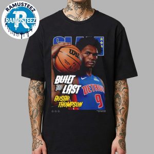 Ausar Thompson From Detroit Pistons Cover Tee Built To Last SLAM 257 Unisex T-Shirt