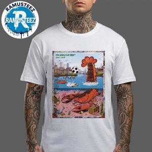 Boston FIFA Poster Art John Rego FIFA World Cup 2026 Boston Host City On June 11th-July 19th 2026 Unisex T-Shirt