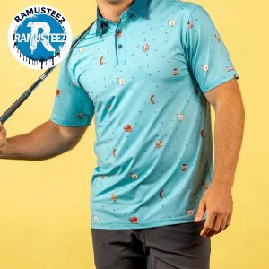 Breakfast Balls Bacon Egg And Tees x RSVLTS Collection Gift For Golfer Polo T-Shirt