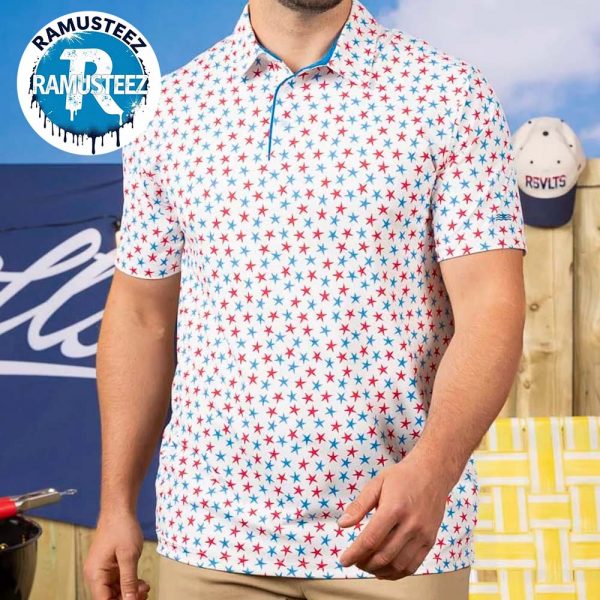 Breakfast Balls Starfish Spangled x RSVLTS Collection Gift For Golfer Polo T-Shirt