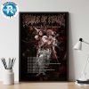 Cradle Of Filth Splintered In Winter Europe Tour 2025 Dates List Kick Off On November 17th In Zurich CH At Komplex 457 Home Decor Poster Canvas