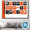 Chicago Bears 2025 Regular Season NFL Schedule Home Decor Poster Canvas