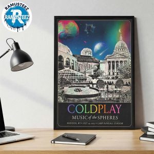 Coldplay Music Of The Spheres Tour In Madison Wisconsin Music Poster` At Camp Randall Stadium On July 19 2025 Home Decor Poster Canvas