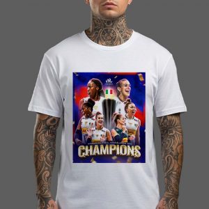 Congrats Italy Volleyball Team Are Women Volleyball Nation League 2025 Champions Again White Unisex T-Shirt