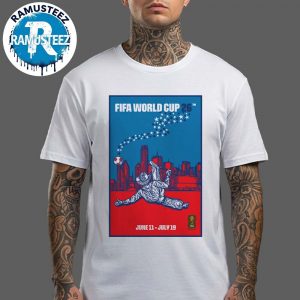 Dallas FIFA Poster Art By Matt Cliff FIFA World Cup 2026 Dallas Official Host City On June 11th-July 19th 2026 Classic T-Shirt