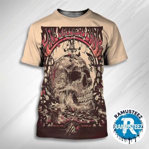 Dave Matthews Band Tonight Poster In Gilford NH On July 22th 2025 At Bank Of New Hampshire Pavilion All Over Print Unisex T-Shirt