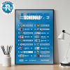 Denver Broncos 2025 Regular Season NFL Schedule Wall Decor Poster Canvas