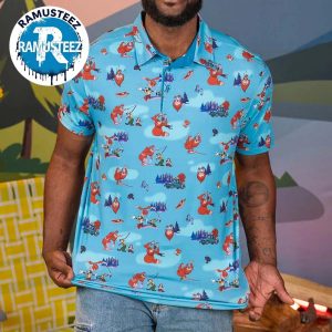 Disney A Goofy Movie Collection Gone Footin RSVLTS Gift For Golfer Polo T-Shirt