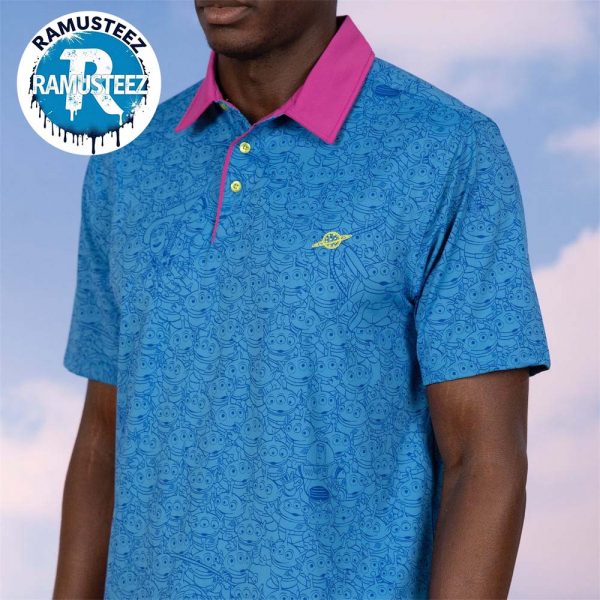 Disney And Pixar Toy Story The Crane Escape Blue x RSVLTS Collection Polo T-Shirt