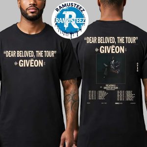 Giveon Dear Beloved The Tour 2025 Cities List Start In Seattle WA On October 1st With Free Nationals And Charlotte Day Wilson Two Sided Print T-Shirt