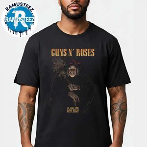 Guns N Roses Wacken Open Air 2025 Tonight Poster On July 31 In Wacken Germany Unisex Black T-Shirt