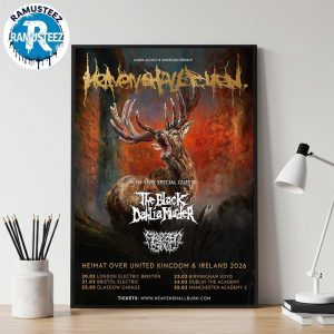Heaven Shall Burn Heimat Over United Kingdom And Ireland 2026 Cities List For February With Special Guests The Black Dahlia Murder