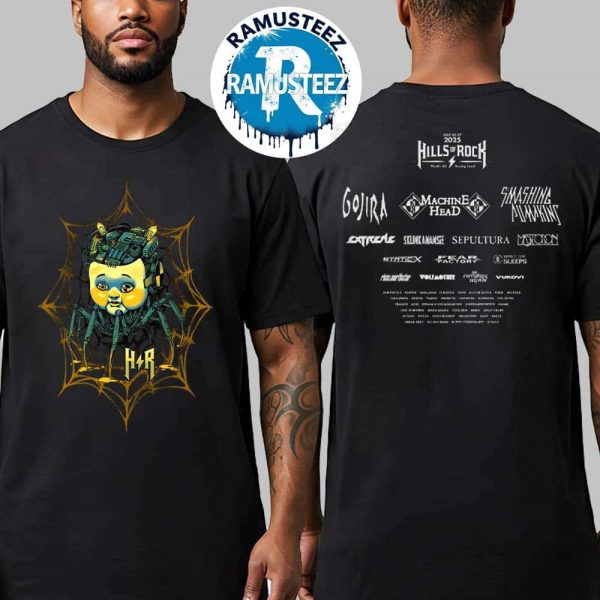 Hills Of Rock 2025 Festival Spyder Black Tee At Rowing Canal In Plovdiv Bulgaria On July 25th-27th 2025 Classic T-Shirt