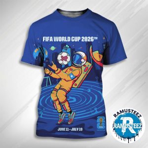 Houston FIFA 2026 Poster Art By Stephanie Leal Host City In  Houston On June 11th-July 19th FIFA World Cup 2026 All Over Print T-Shirt