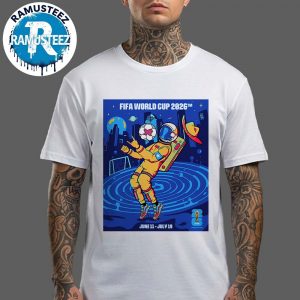 Houston FIFA 2026 Poster Art By Stephanie Leal Host City In  Houston On June 11th-July 19th FIFA World Cup 2026 Unisex T-Shirt