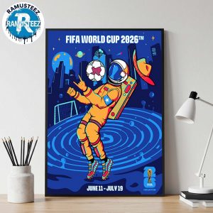 Houston FIFA 2026 Poster Art By Stephanie Leal Host City In  Houston On June 11th-July 19th FIFA World Cup 2026 Wall Decor Poster Canvas