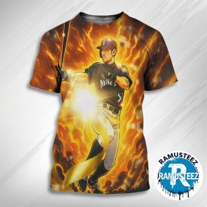 Ichiro Suzuki Set His Heart Ablaze On The Way To A Hall Of Fame Career All Over Print Unisex T-Shirt