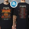 High On Fire North America 2025 Cities List Start In Vancouver BC At The Pearl On September 17th Two Sided Print Unisex T-Shirt