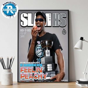 JJ Andrews Bradley Beal Elites Feelin Peachy 2025 Nike Back-To-Back Peach Jam Champions SLAM HS 001 Digital Cover Home Decor Poster Canvas