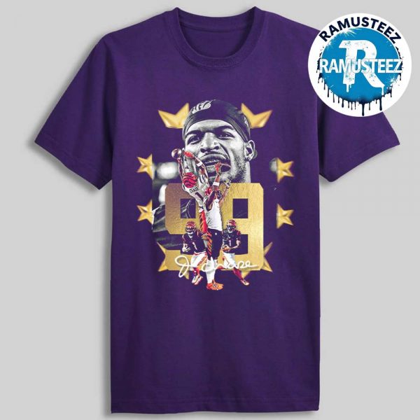 Ja Marr Chase From Cincinnati Bengals Is The First Player In Bengals History To Join The 99 Club Purple T-Shirt