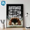 Kansas City Chiefs  2025 Regular Season NFL Schedule Wall Decor Poster Canvas