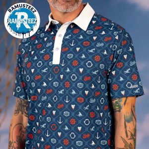 Jaws 50th Anniversary Teeth Tide And Terror x RSVLTS Collection Polo T-Shirt