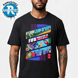 Kansas City FIFA 2026 Poster By Jadie Arnett Host City In Kansas City On June 11th-July 19th FIFA World Cup 2026 Black T-Shirt