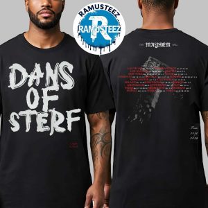 Lady Gaga Dans Of Sterf Collection Tee For The Mayhem Ball Tour 2025-2026 Two Sided Print Classic T-Shirt