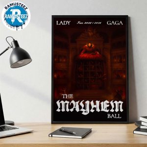 Lady Gaga Opera Haus Poster For The Mayhem Ball Tour 2025 2026 Home Decor Poster Canvas