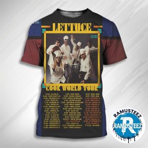 Lettuce Band Cook World Tour 2025 2026 Dates List Start In Paw Paw MI On August 13th 2025 3D T-Shirt