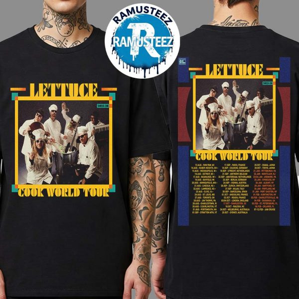 Lettuce Band Cook World Tour 2025 2026 Dates List Start In Paw Paw MI On August 13th 2025 Two Sided Print Unisex T-Shirt