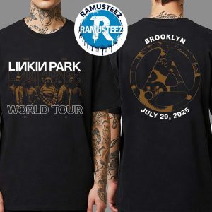 Linkin Park Brooklyn NY 2025 Exclusive Tee On July 29th From Zero World Tour 2025 At Barclays Center