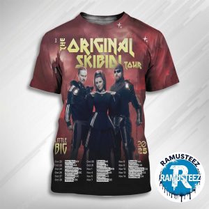 Little Big Band The Original Skibidi Tour 2025 Cities List Start In New York NY On October 22 All Over Print T-Shirt