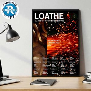 Loathe USA Tour Two Thousand And Twenty Five 2025 Dates List Kick Off In Mesa AZ On October 21 At Nile Theater Home Decor Poster Canvas