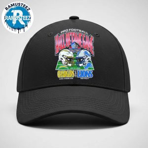 Los Angeles Chargers Vs Detroit Lions Head To Head Dueling Helmet 2025 Pro Football Hall Of Fame Snapback Hat Classic Cap