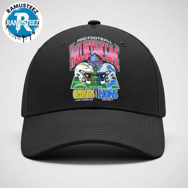 Los Angeles Chargers Vs Detroit Lions Head To Head Dueling Helmet 2025 Pro Football Hall Of Fame Snapback Hat Classic Cap